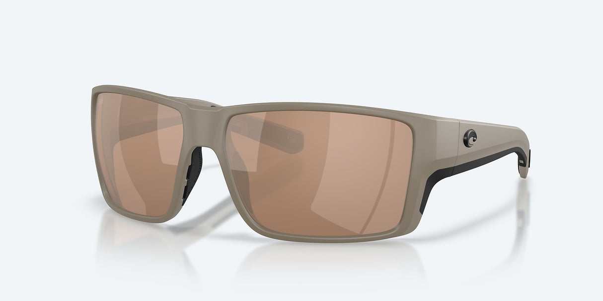 Costa Del Mar Reefton Pro Sunglasses, Matte Sand/copper Silver Mirror Matte sand