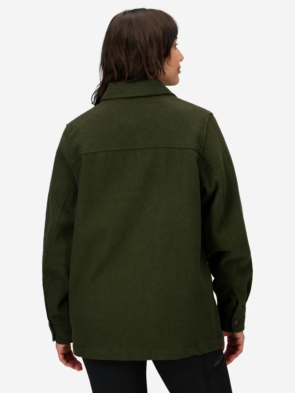 Marmot Womens Pinecrest Heavyweight Flannel Overshirt Rosin green