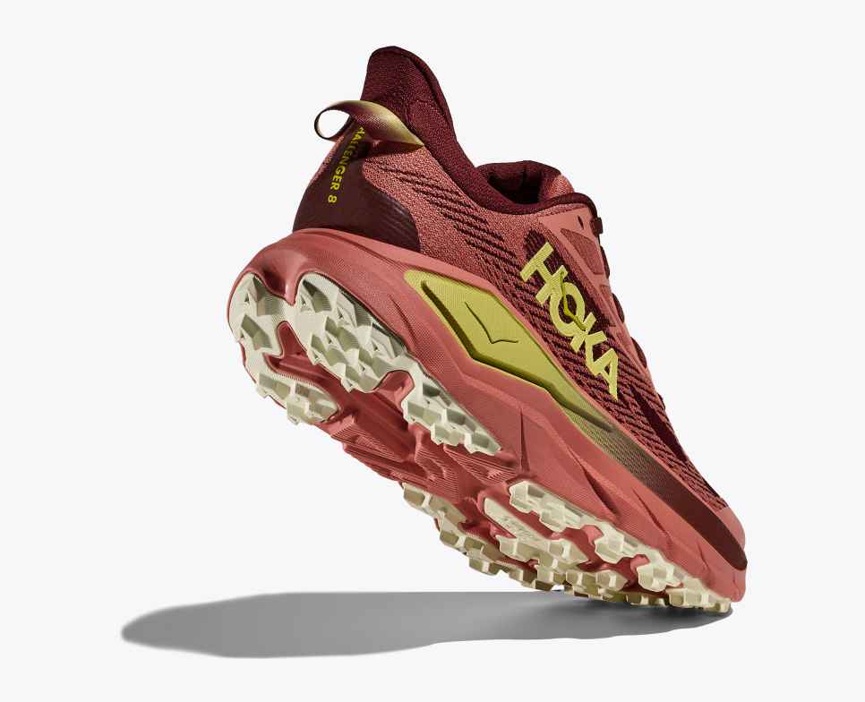 Hoka Challenger 8 Womens Shoe Blush/dark cedar