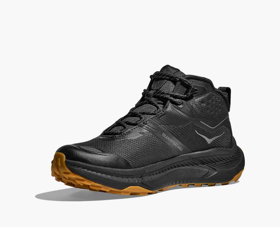 Hoka Transport Hike Gtx Mens Shoe Black/black
