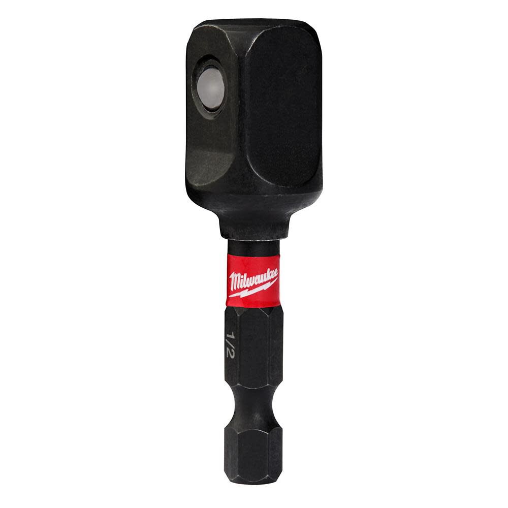 Milwaukee Shockwave 1/4 In. Hex To 1/2 In. Square Socket Adapter
