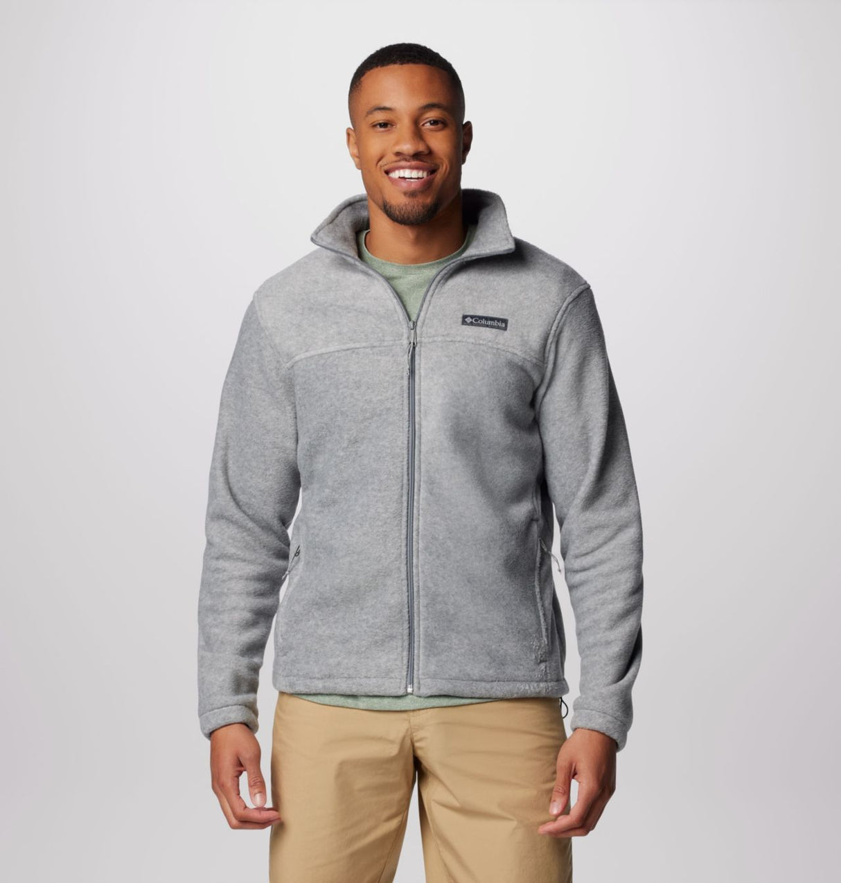Columbia Mens Steens Mountain Full Zip 2.0 Light grey heat