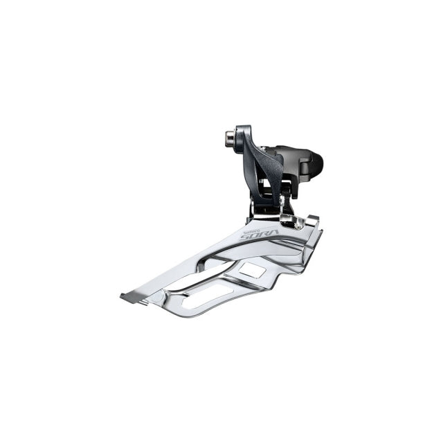 SHIMANO SORA FD-R3030 9-SPEED TRIPLE BRAZE-ON FRONT DERAILLEUR SILVER
