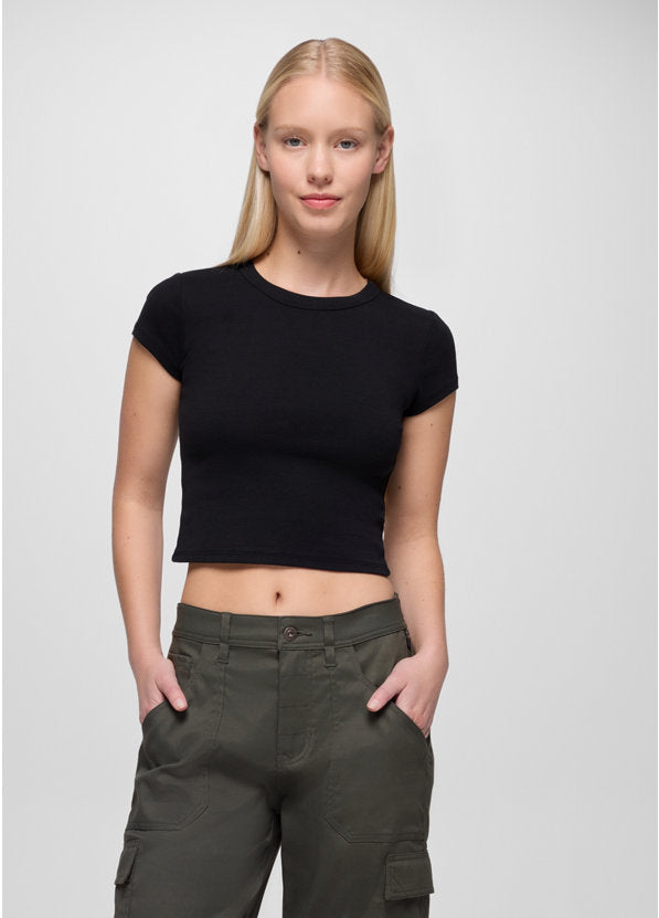 Prana Lotus Short Sleeve Tee - Black Black