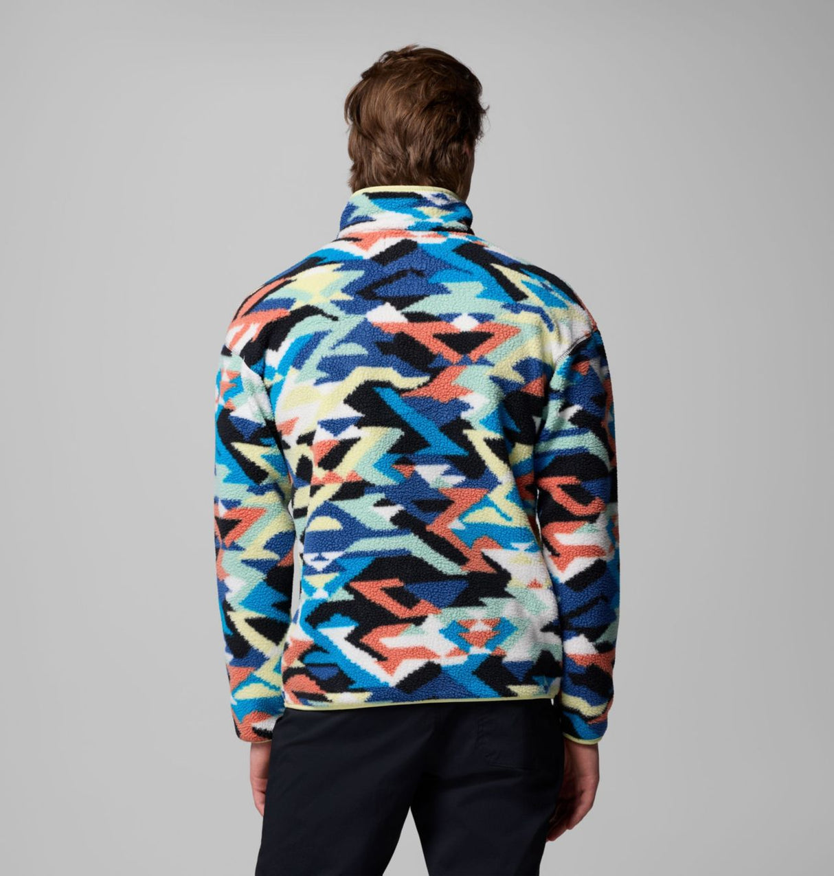 Columbia Mens Helvetia Ii Printed Half Snap Fleece Cmpss blu rflctns