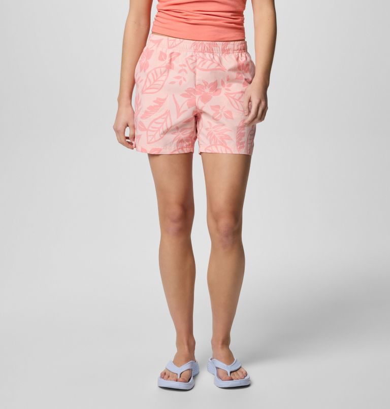 Columbia Womens Sandy River Printed Shorts III - Pink Sand Pasteled Tonal Pink Sand Pasteled Tonal / / 5IN