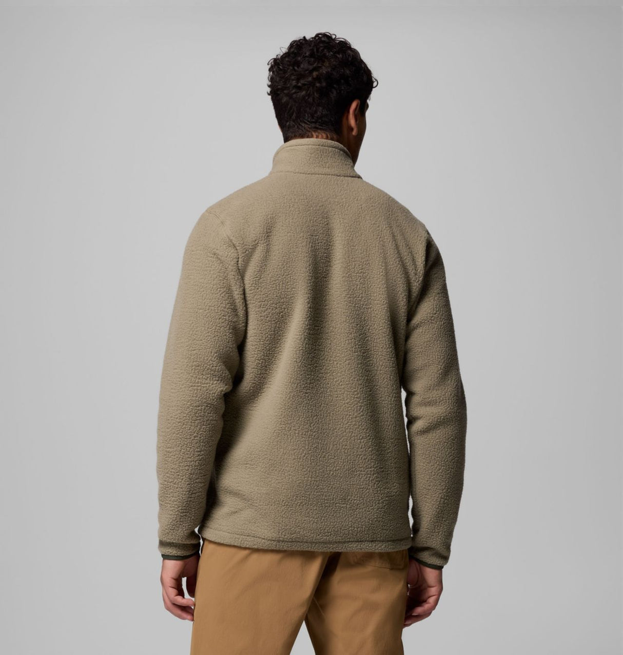 Columbia Mens Jasper Ridge Pebbled Full Zip Fleece Stone grn/grnscape