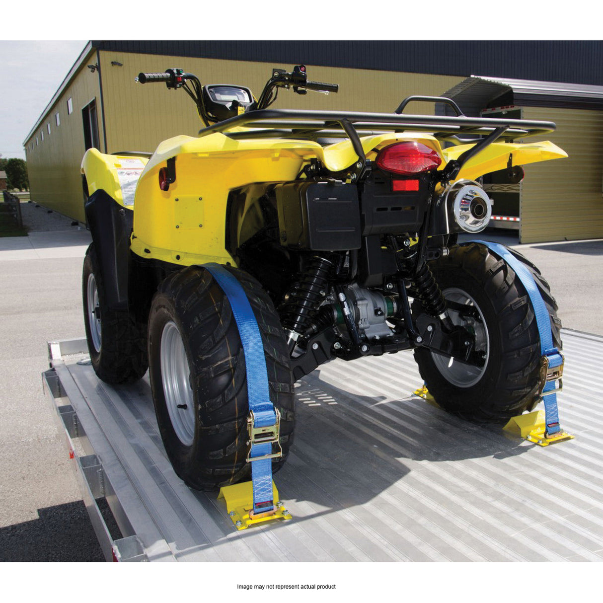 Erickson ATV Wheel Chock and Tie-Down Strap Kit
