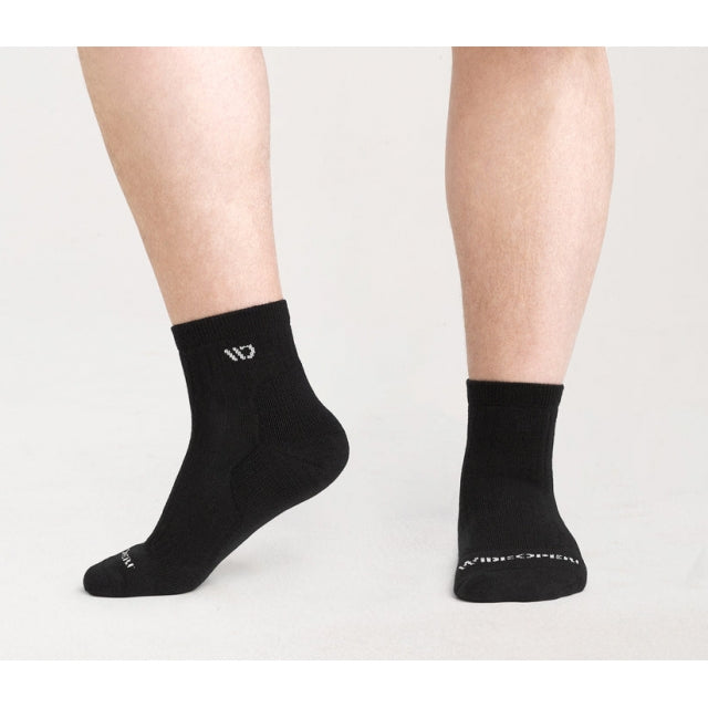 Wide Open Solid Cushioned 1/4 Black