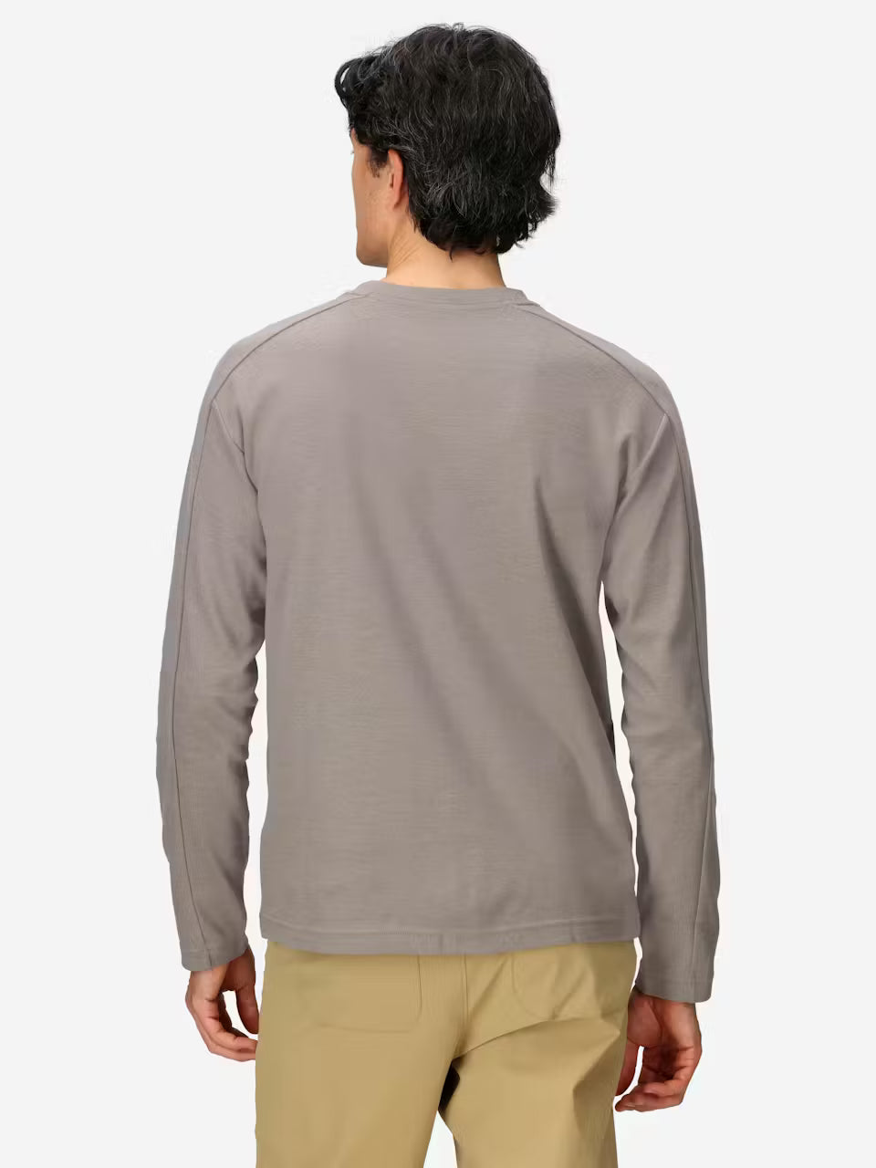 Marmot Mens Redwood Henley Long Sleeve Claystone heather