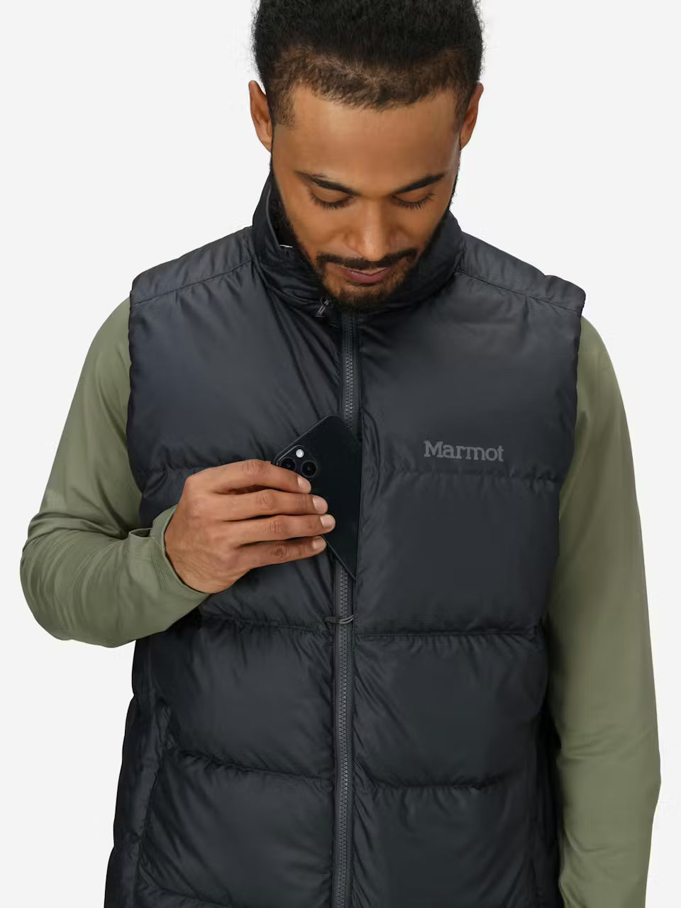 Marmot Mens Guides Down Vest Dark steel