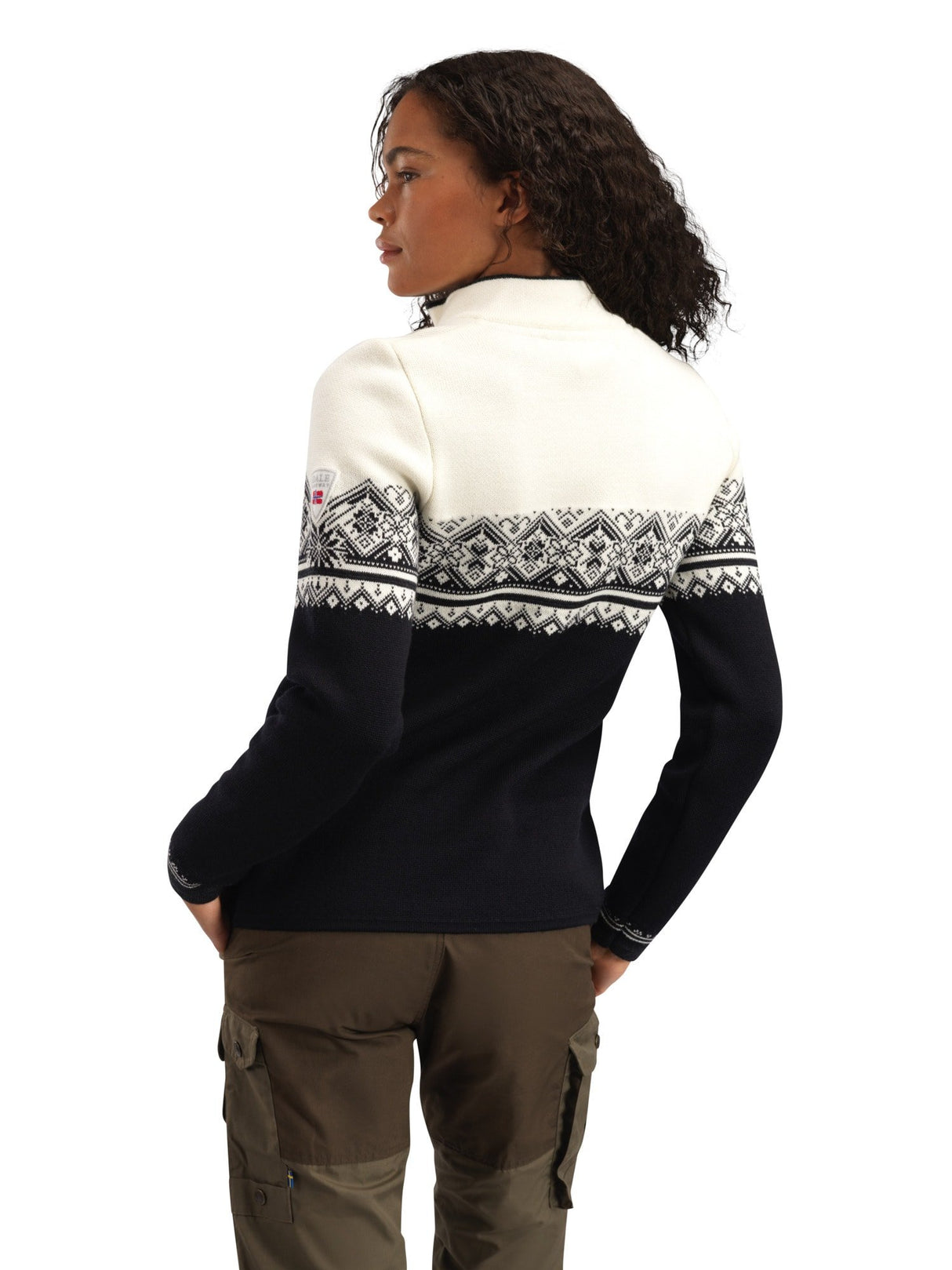 Dale Of Norway Womens Moritz Sweater Black white dk charl