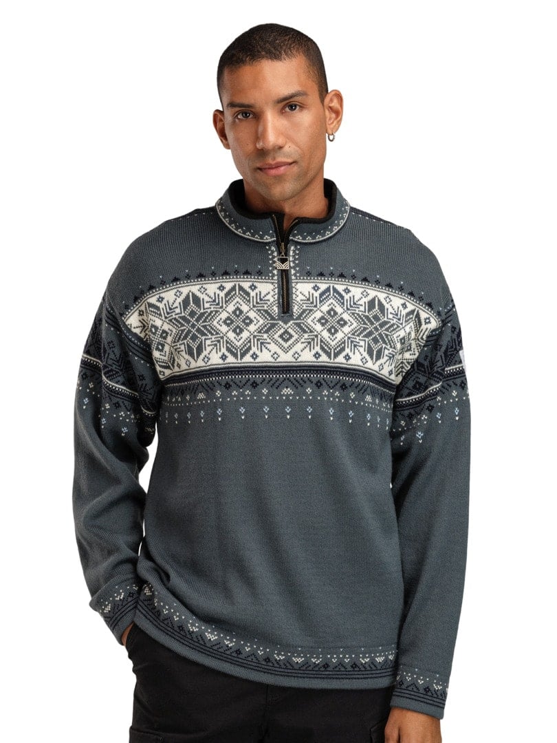 Dale Of Norway Mens Blyfjell Sweater Steel/offwht/navy