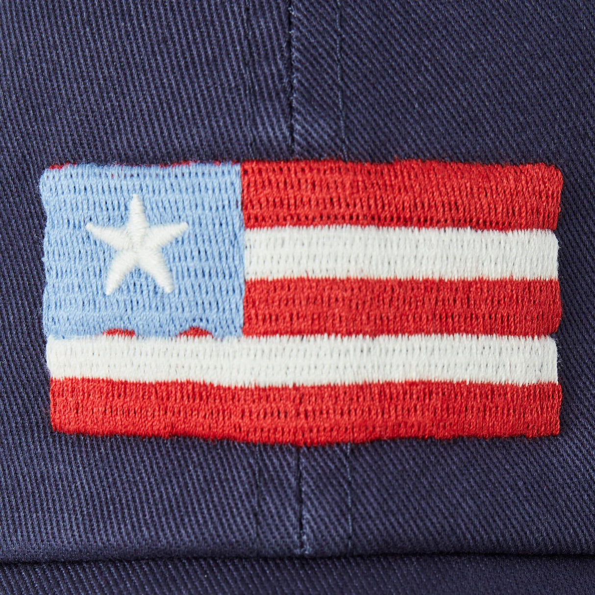 Life Is Good Adult Three Stripe Flag Chill Cap - Darkest Blue