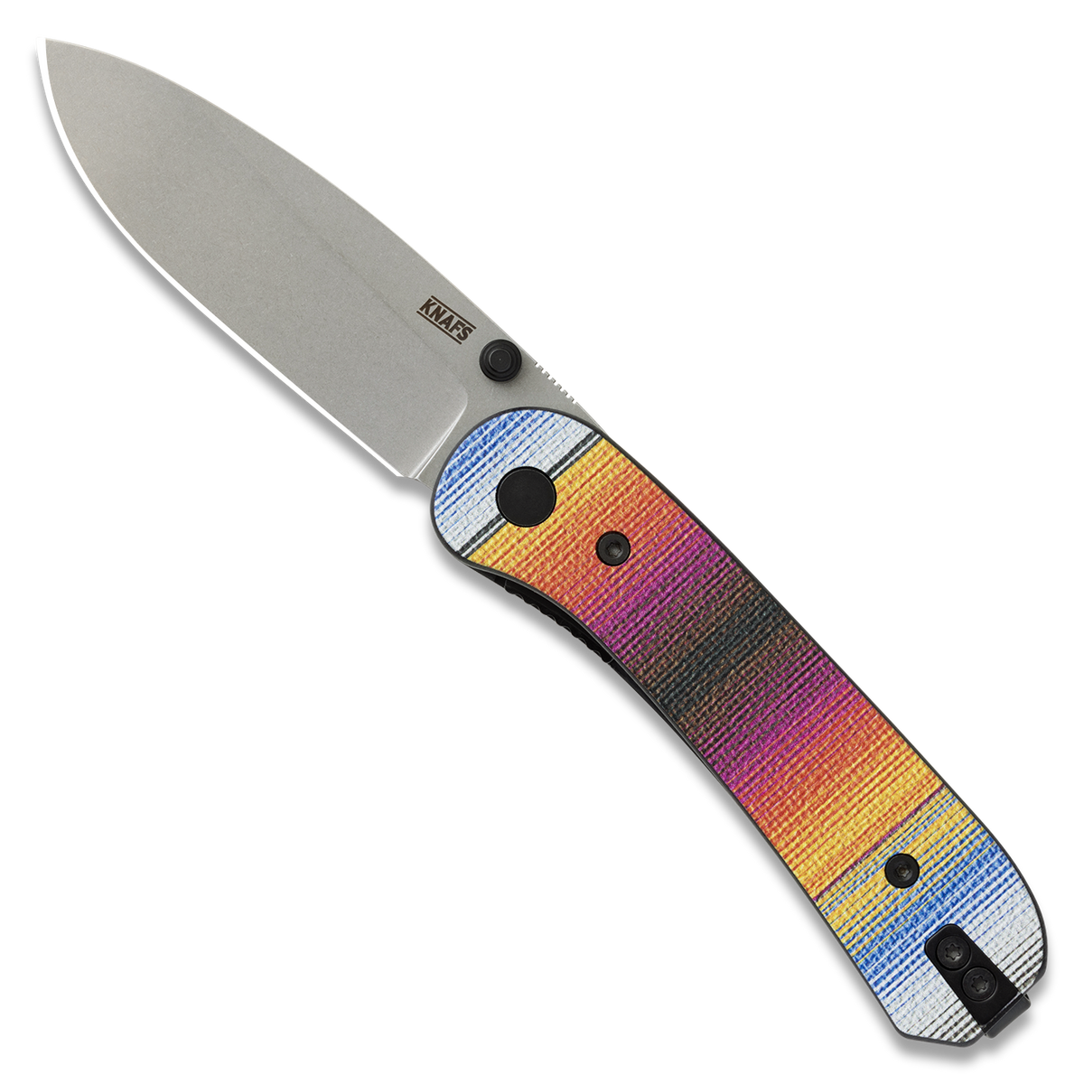 Knafs Lander 1 Knife, Mexican Blanket/gray Blade Mxcn blnkt/gray