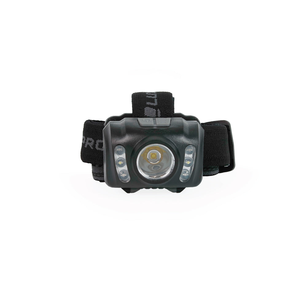 Luxpro Extended Runtime Led Multi-color Headlamp, Black/300 Lumens Black