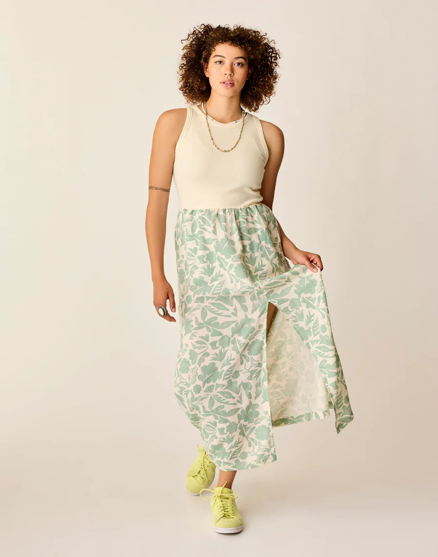 Carve Designs Lark Linen Dress - Haze Mezcal