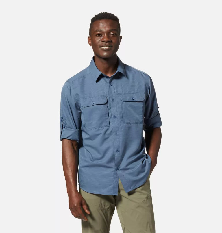 Mountain Hardwear Mens Canyon Long Sleeve Shirt - Zinc