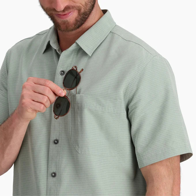 Royal Robbins Mens Desert Pucker Dry Short Sleeve - Sage Leaf