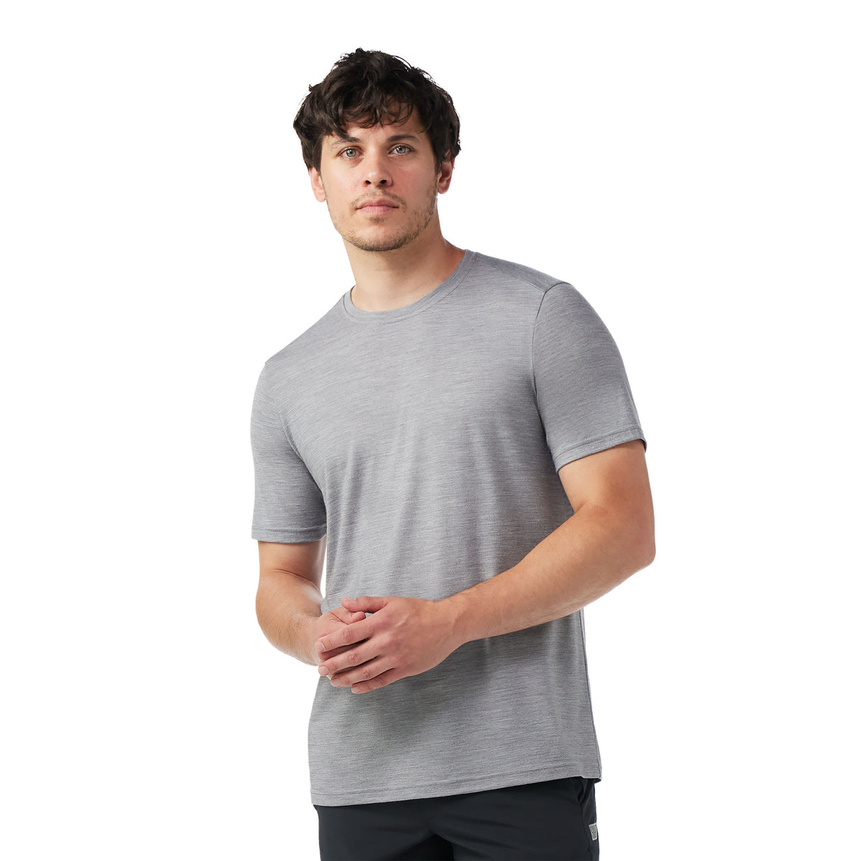 Smartwool Mens Active Short Sleeve Light gray heather