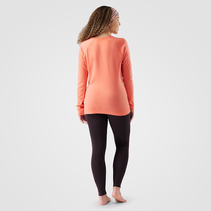 Smartwool Womens Classic Thermal Merino Base Layer Crew Coral reef