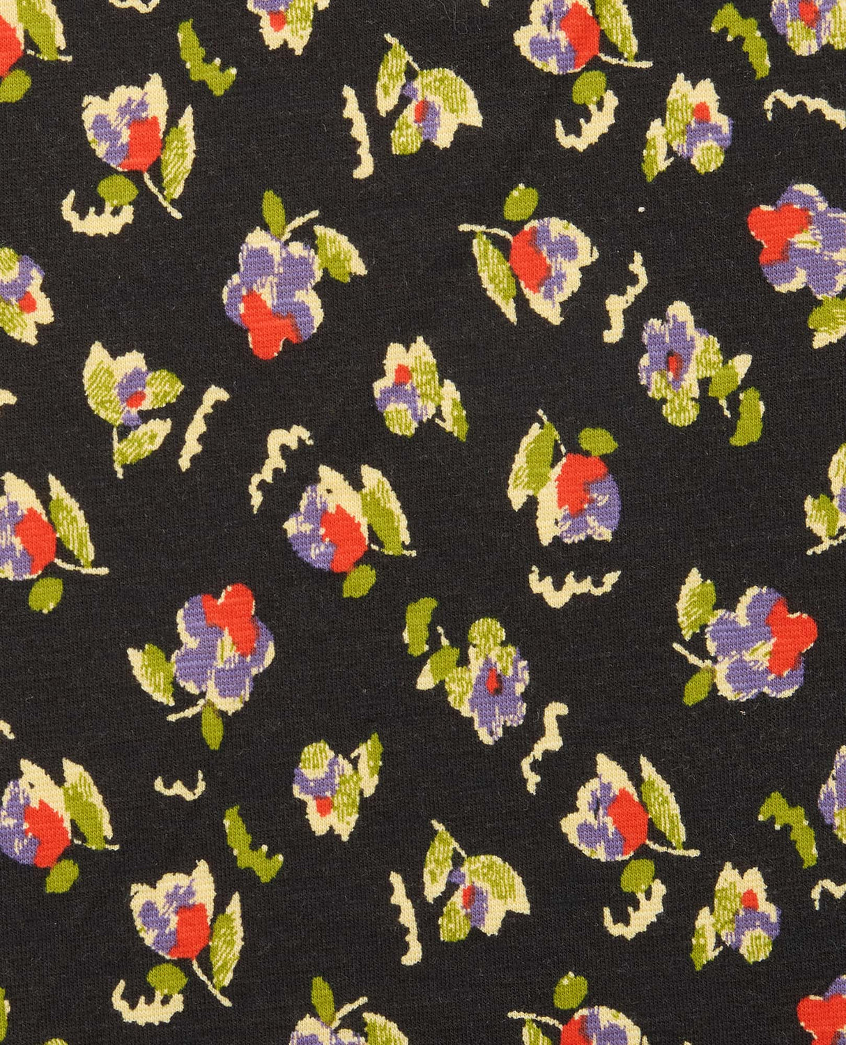 Toad Co. Womens Chaka Wide Leg Pant Black pansy print