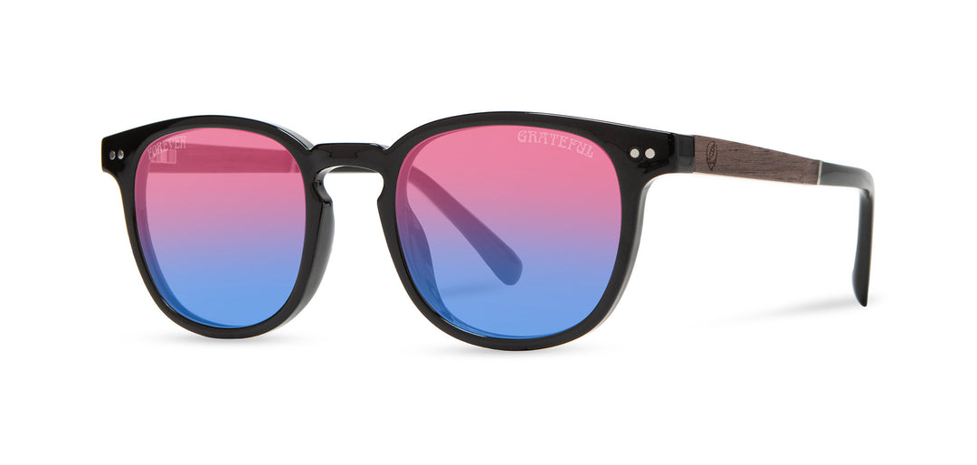 Camp Eyewear Topo Grateful Dead Hd Plus Polarized Sunglasses, Black/stealie/sunset Blk/stealie/snst