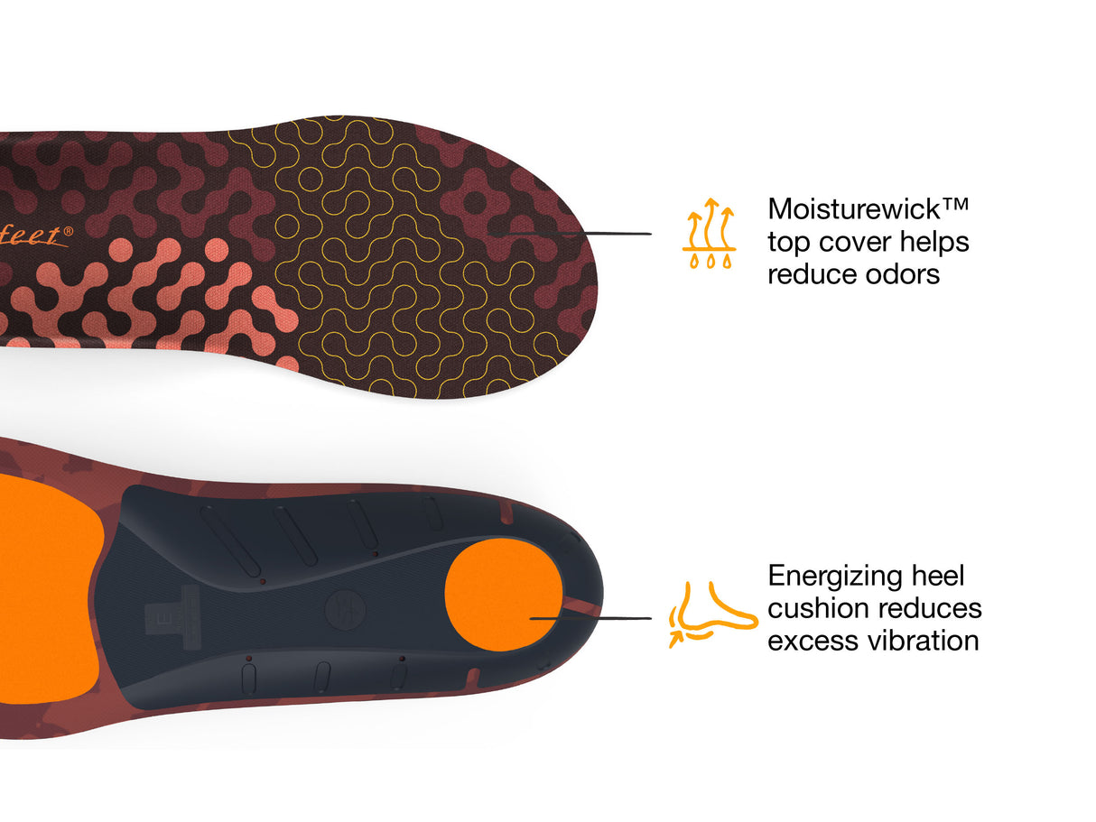 Superfeet Run Cushion Low Arch - Tandoori Spice