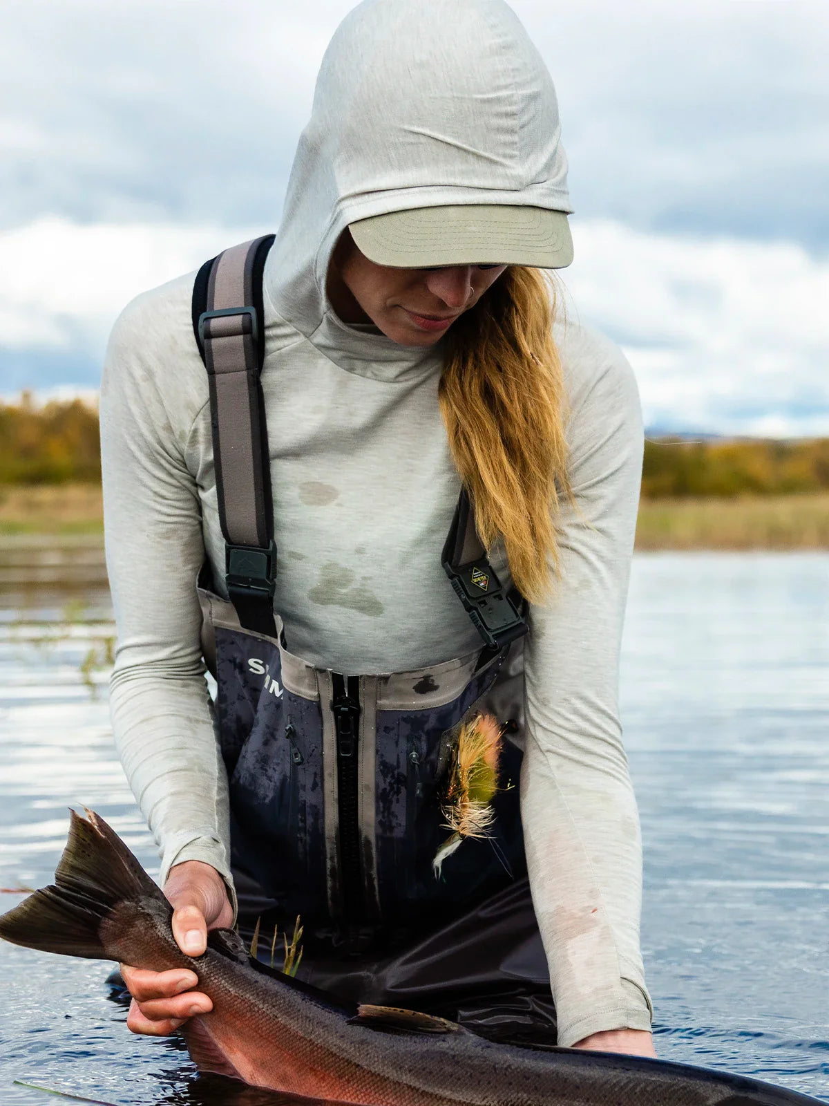 Free Fly Apparel Womens Elevate Hoodie - Heather Bay Blue