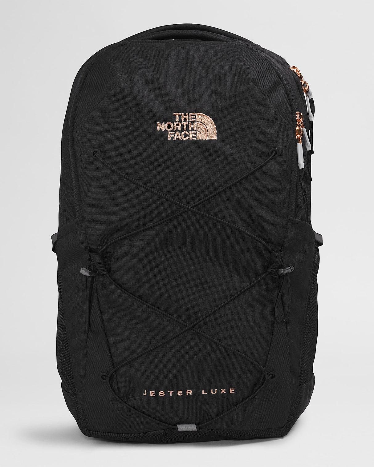 The North Face Women`s Jester Luxe Pack, Tnf Black Heather/burnt Coral Metallic Tnf blk/brnt/cor/met
