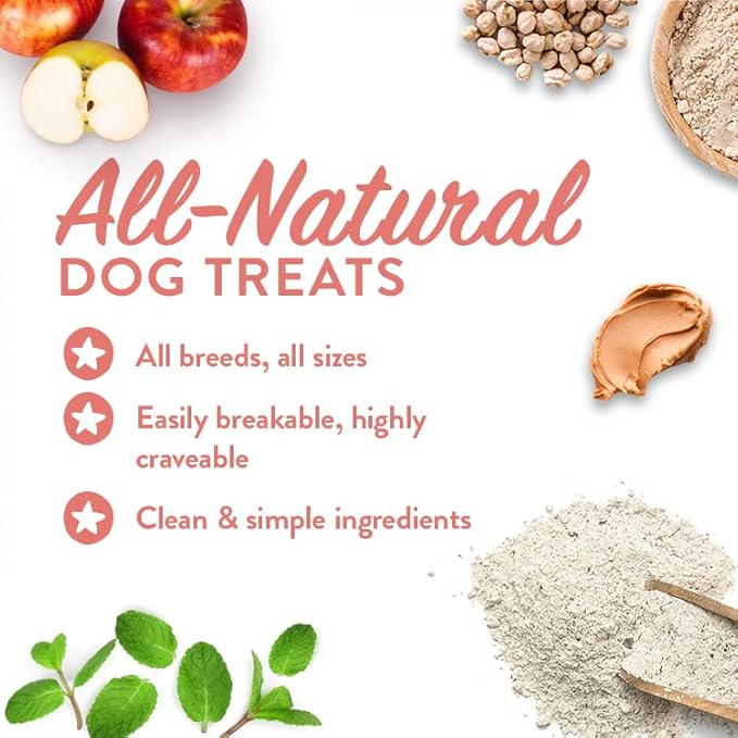 Portland Pet Food Grain & Gluten-Free Apple & Mint Biscuits Dog Treats - 5oz