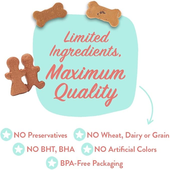 Portland Pet Food Grain & Gluten-Free Apple & Mint Biscuits Dog Treats - 5oz