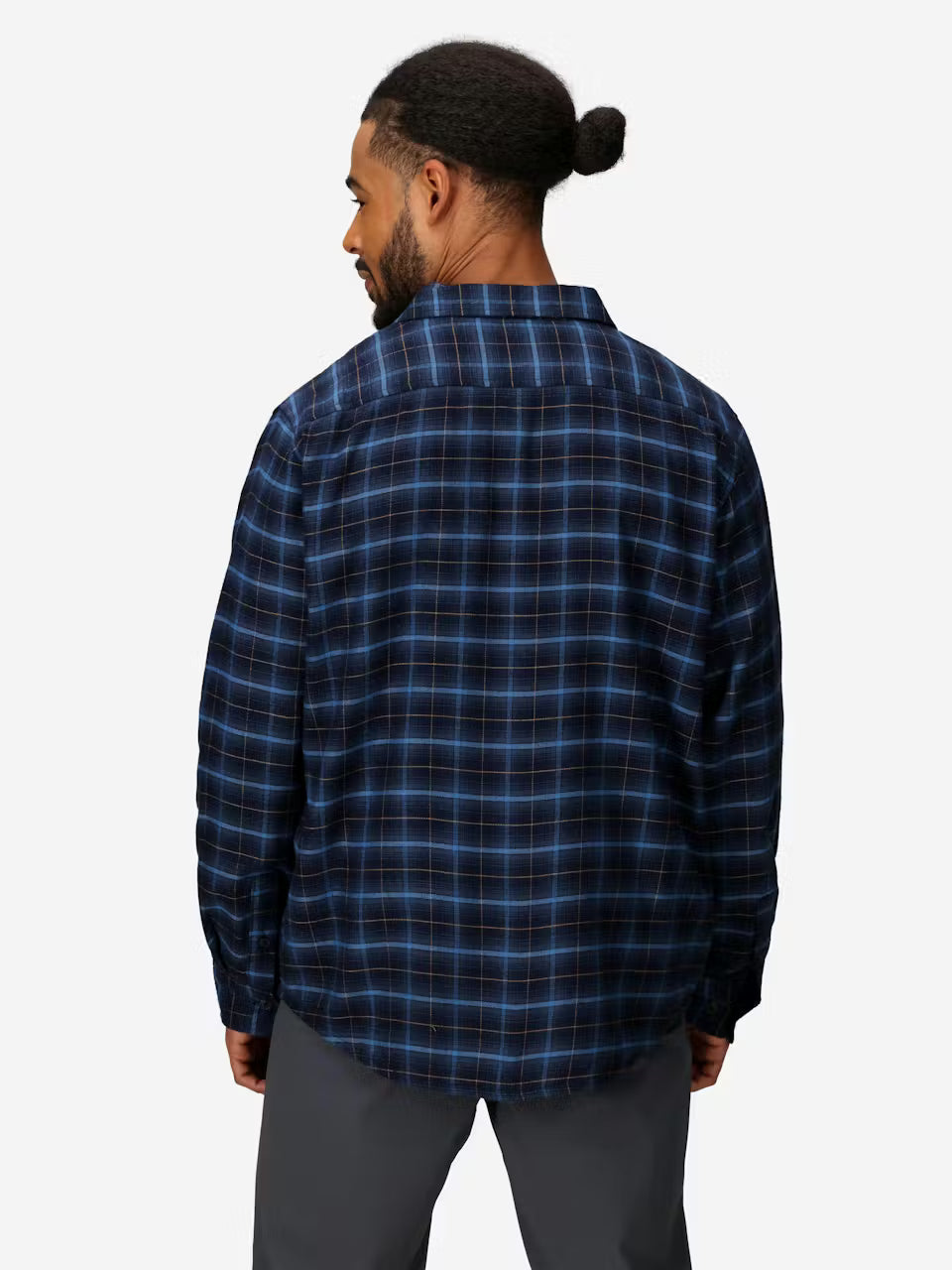 Marmot Mens Rush Creek Lightweight Flannel Long Sleeve Arctic navy