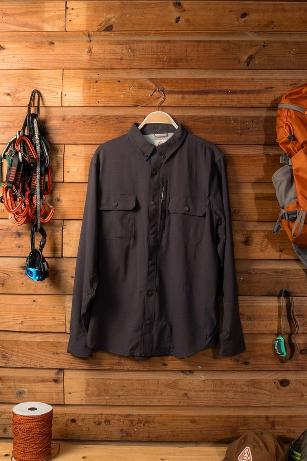 Livsn Mens Creek Shirt Charcoal