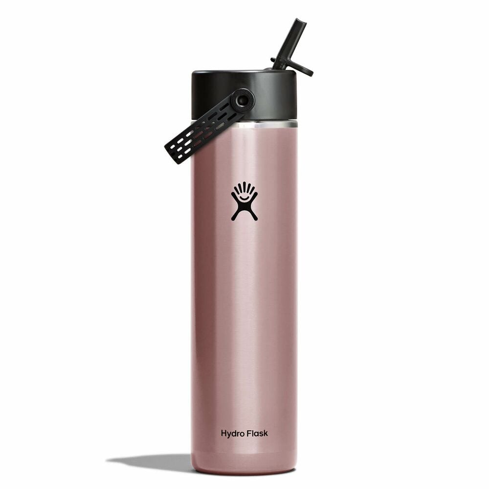 Hydro Flask Lightweight Wideflex Straw Cap Bottle, Quartz 24oz Quartz