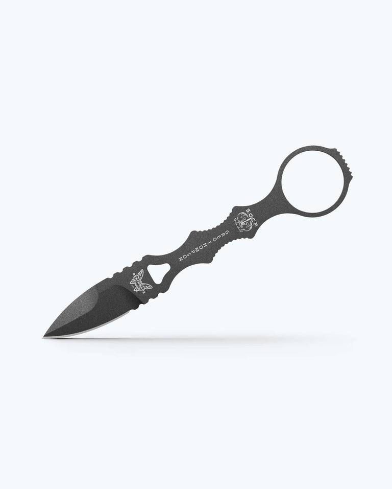 Benchmade Knife Company Mini Socp Cerakoted Dagger + Sheath, Tungsten/black Tngstn/black