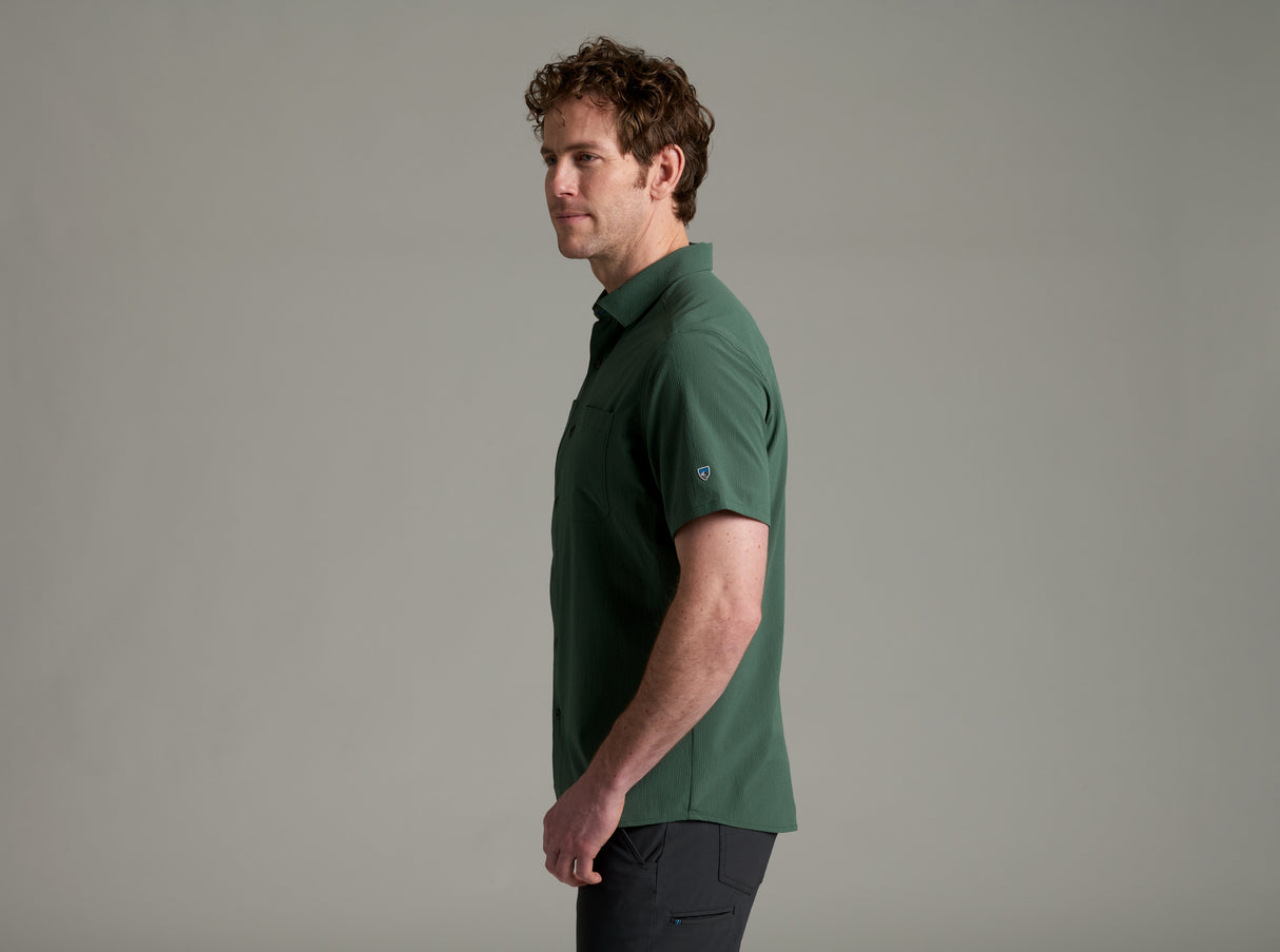 Kuhl Clothing Mens Edge Shortsleeve Smoked pine