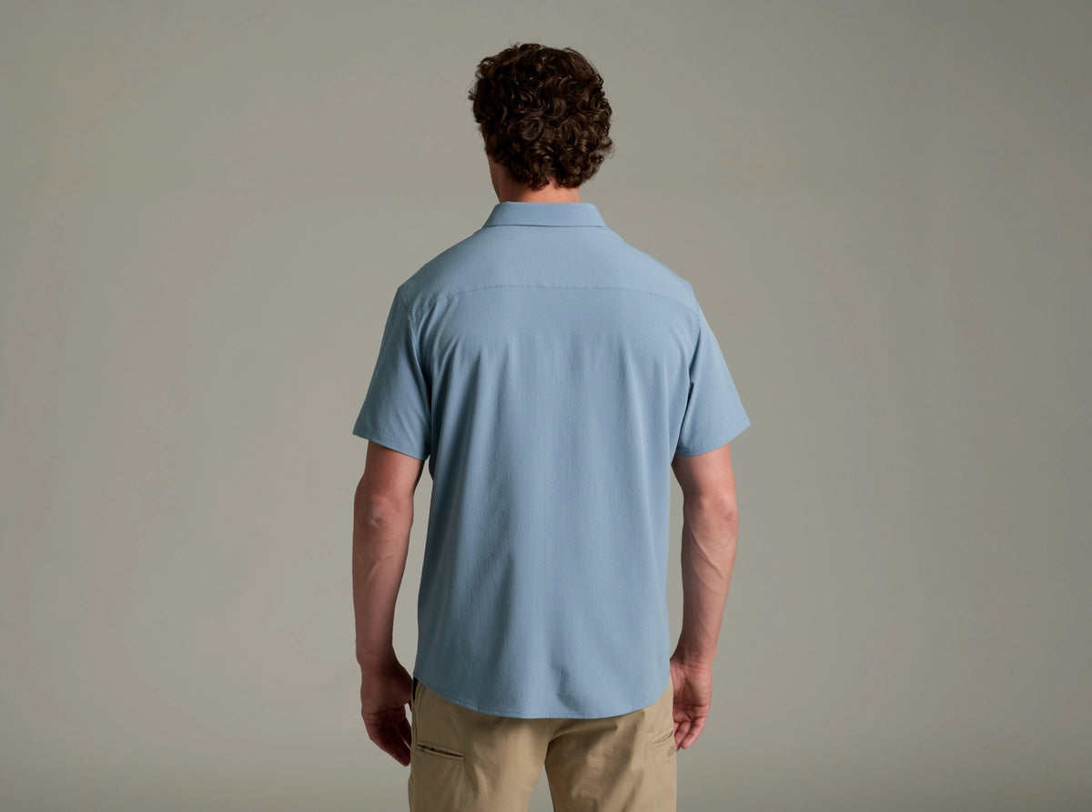 Kuhl Clothing Mens Edge Shortsleeve Mineral blue
