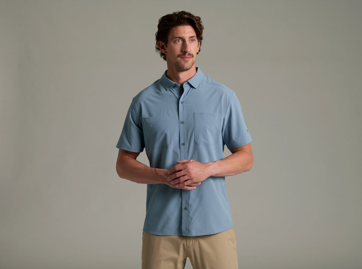 Kuhl Clothing Mens Edge Shortsleeve ineral blue / M