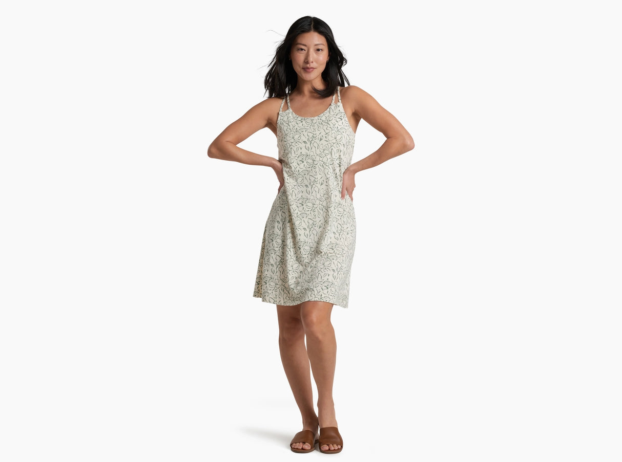 Kuhl Clothing Womens Lyra Krossbak Dress Natural print
