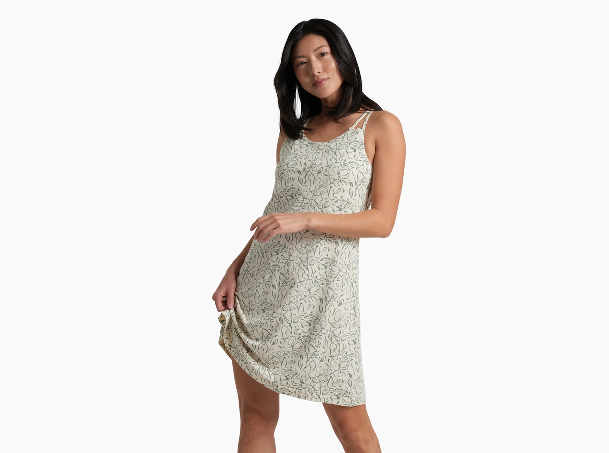 Kuhl Clothing Womens Lyra Krossbak Dress Natural print
