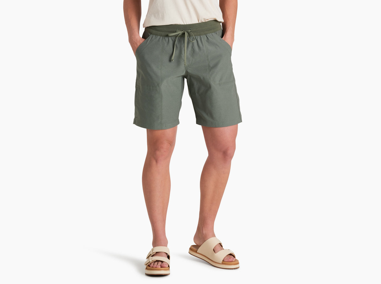 Kuhl Clothing Womens Trekr Pull On Short 8in Olive