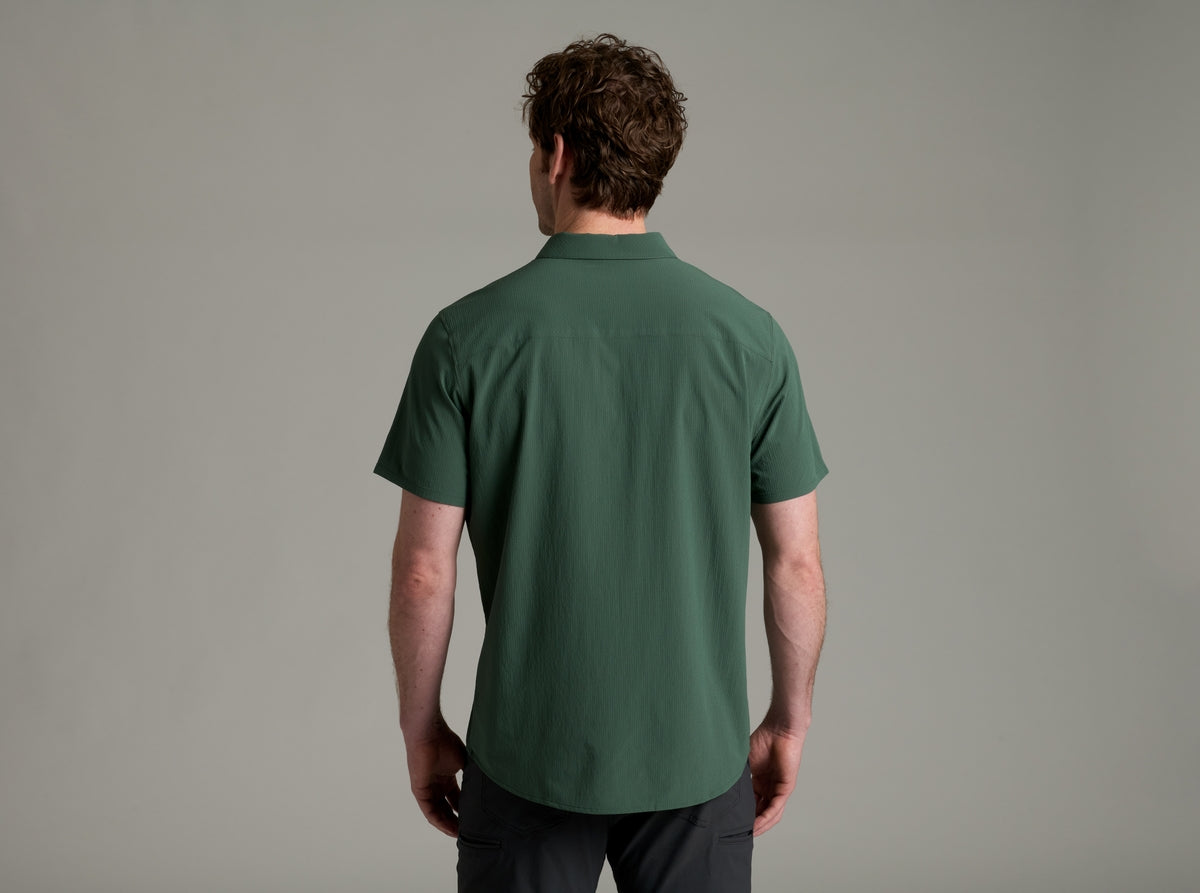 Kuhl Clothing Mens Edge Shortsleeve Smoked pine