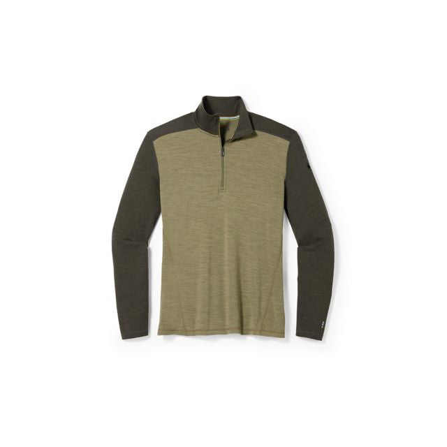 Smartwool Men's Classic Thermal Merino Base Layer 1/4 Zip North Woods Heather