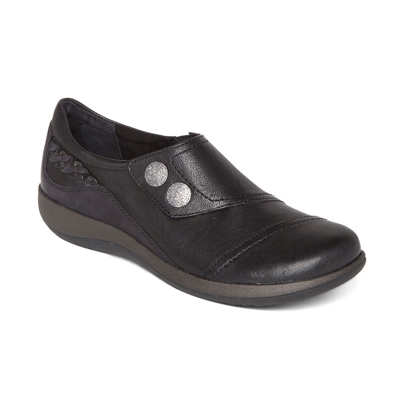 AETREX Women's Karina Monk Strap Shoe BLACK / / W