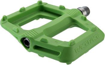 Race Face RIDE PEDALS - PLATFORM, COMPOSITE, 9/16`, GREEN GREEN / 9/16IN