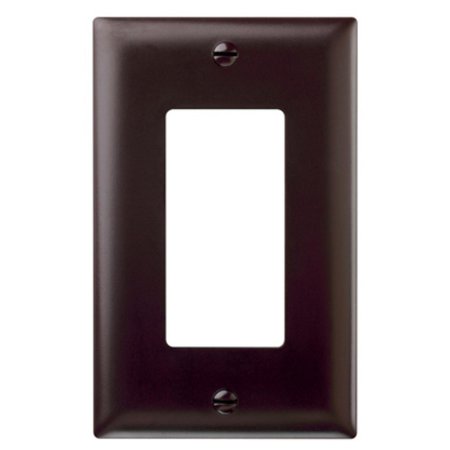 Pass & Seymour 1 Gang Decorator Wall Plate, Brown BROWN