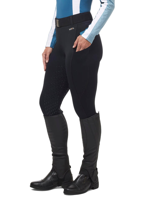Kerrits Equestrian Apparel Coolcore Silicone Full Leg Riding Tech Tight Black