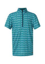 Kerrits Kids Always Cool Ice Fil Short Sleeve Shirt - Print Peacock iron bouquet
