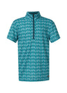 Kerrits Kids Always Cool Ice Fil Short Sleeve Shirt - Print Peacock iron bouquet